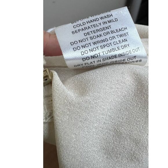 Sabo Skirt Cream Floral Crop Top Sz. M - Picture 5 of 5